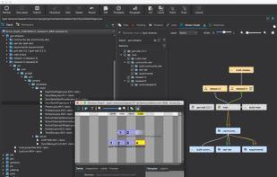 Perforce Helix Core Visual Client Dark Mode with Streams Graph and Streams Revision Graph
