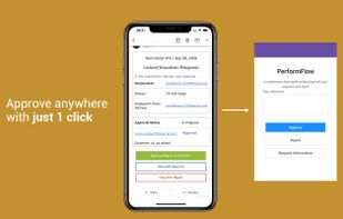 Make approval decision anywhere with just one click