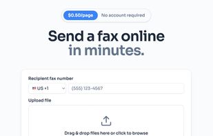 PerPageFax screenshot 1