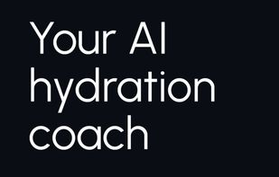 A live progress wheel showing today's hydration target, calculated from your body, activity and the weather.
