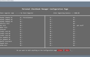 default categories, modifiable
