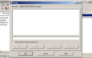 Personal Notes File screenshot 2