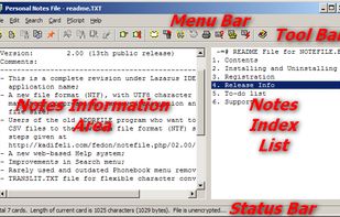 Personal Notes File screenshot 1