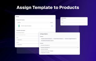 Assign Template to Products