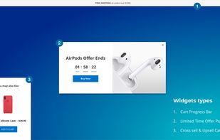 Widgets types: Bar, Callout, Pop-up and Embedded.