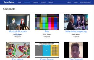 The channels page