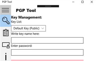 PGP Tool screenshot 1