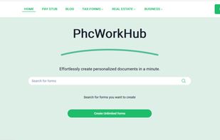 PhcWorkHub Homepage
