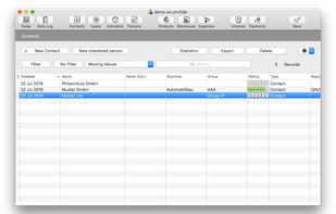Philasmicos R5 CRM screenshot 1