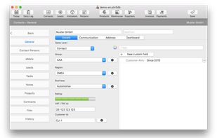 Philasmicos R5 CRM screenshot 2