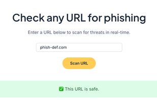 PhishDef screenshot 1