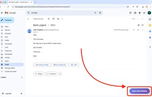 visual of the scan button
