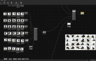 Composite large amounts of images together