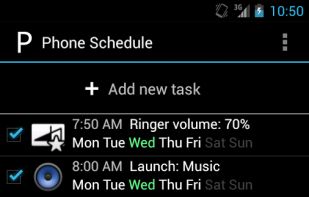 Phone Schedule screenshot 1