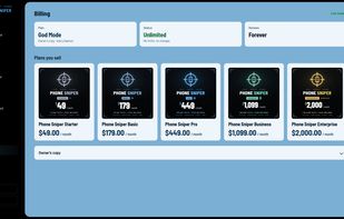 Phone Sniper Billing Plans