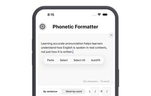 Phonetic Formatter - Paste Long English Text