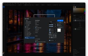 Layer Style dialog with Stroke and Drop Shadow
