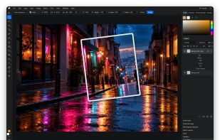 Free Transform with numeric options on a styled layer