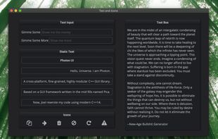 Elements C++ GUI screenshot 2