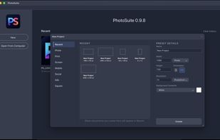 Start screen & New Project