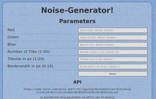 The parameter form for generation.
