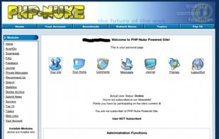 PHP-Nuke screenshot 1