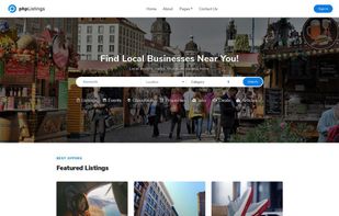 Your future business directory website homepage example.