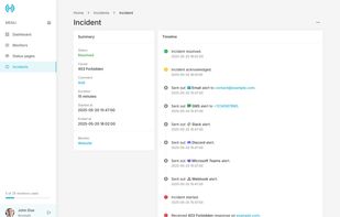 Incident Page