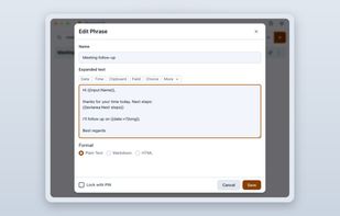 Phrase editor