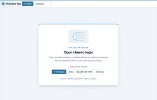 Homepage screen