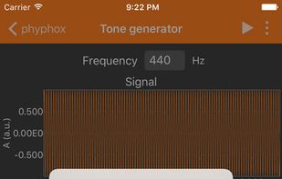 phyphox screenshot 2