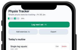Physio Tracker screenshot 1