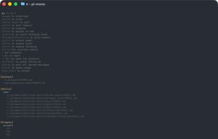 Pi Coding Agent screenshot 1
