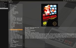 Games browser, in this instance for all NES games.