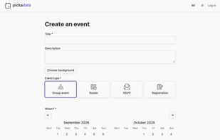 creating an event