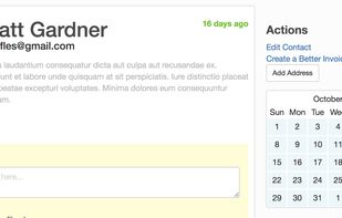 Contact Profile Page Example