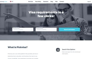 Pickvisa.com screenshot 1