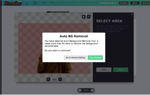 Auto background removal tool - Picmaker