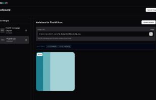The Picshift dashboard allows you to easily upload images, create variations, schedule them, randomize them and quickly copy the URL for use anywhere.
(This screenshot is showing up from Picshift, and we change it as we update the app!)