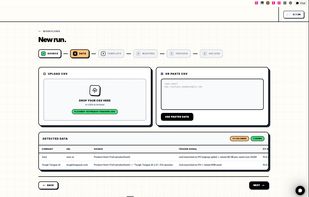 Workflow to generate assets from CSV