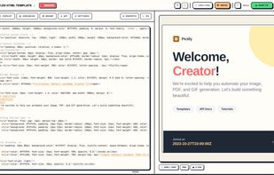 HTML template builder