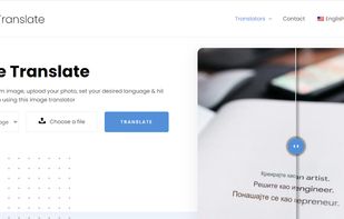 Main Page of the Picture translate