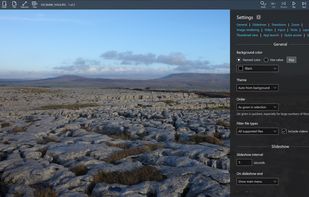 Customize via the settings panel