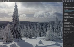 Easily view the image properties