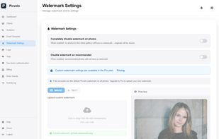 Watermark zone