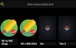 Pikashow Pro APK Content Menu
