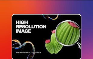 High Resolution 3D Icon