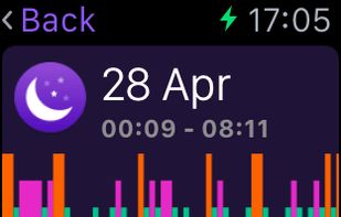 Pillow on the Apple Watch: Daily report