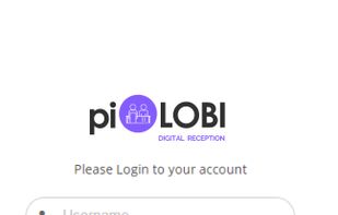 piLOBI Login Screen