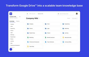 Pilot enables remote-first teams to transform Google Drive into a scalable AI-driven knowledge base.